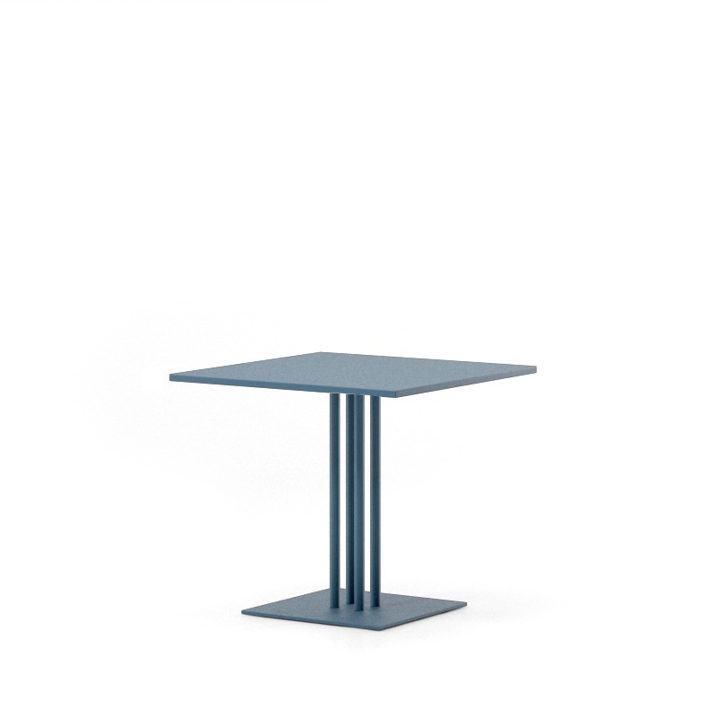 Kettal RINGER Tisch 80 x 80 cm - Aluminium