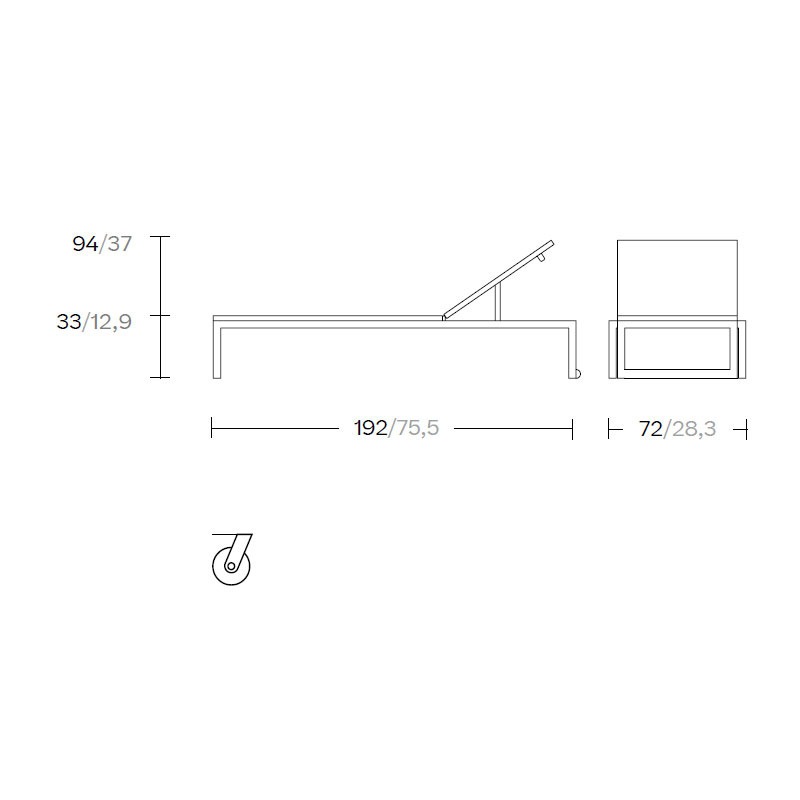 Kettal LANDSCAPE VIA Liege, Kufengestell