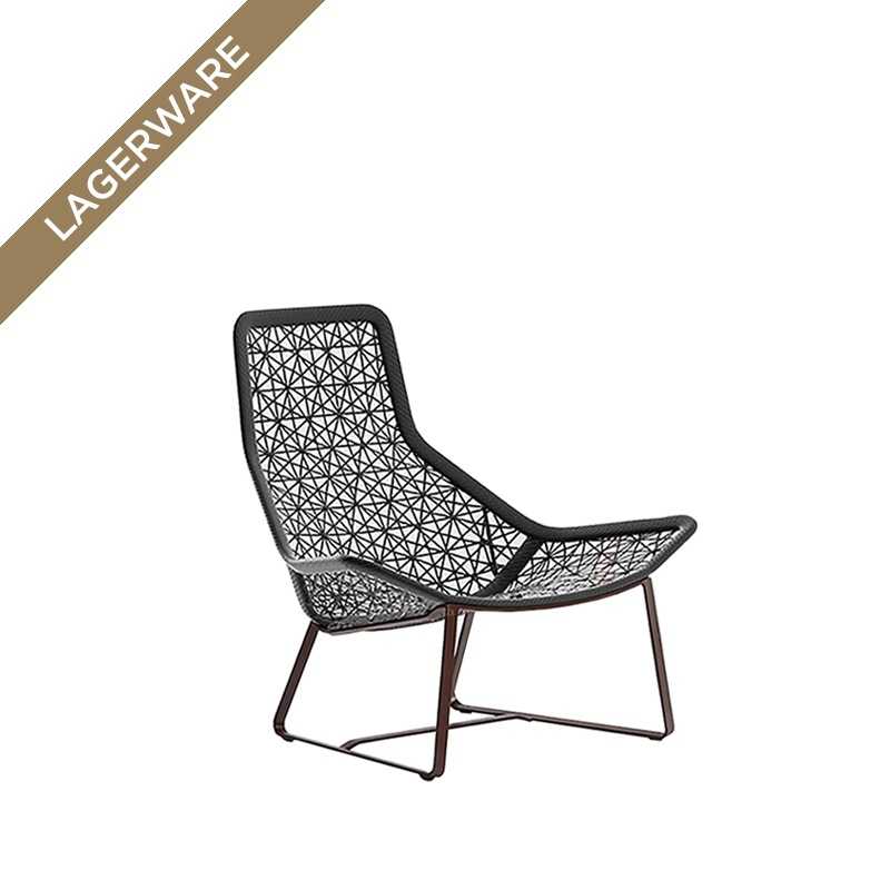 Kettal MAIA Relax-Sessel, Slate Stone/ Chestnut