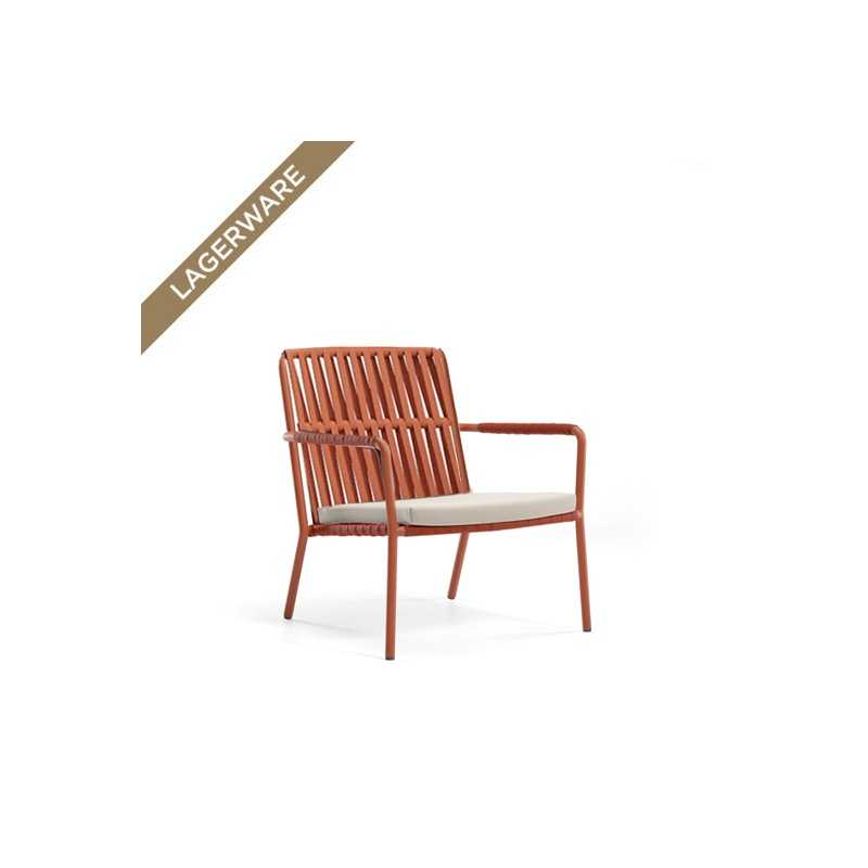Kettal NET LITE Clubsessel Terracotta/ Dry Sand