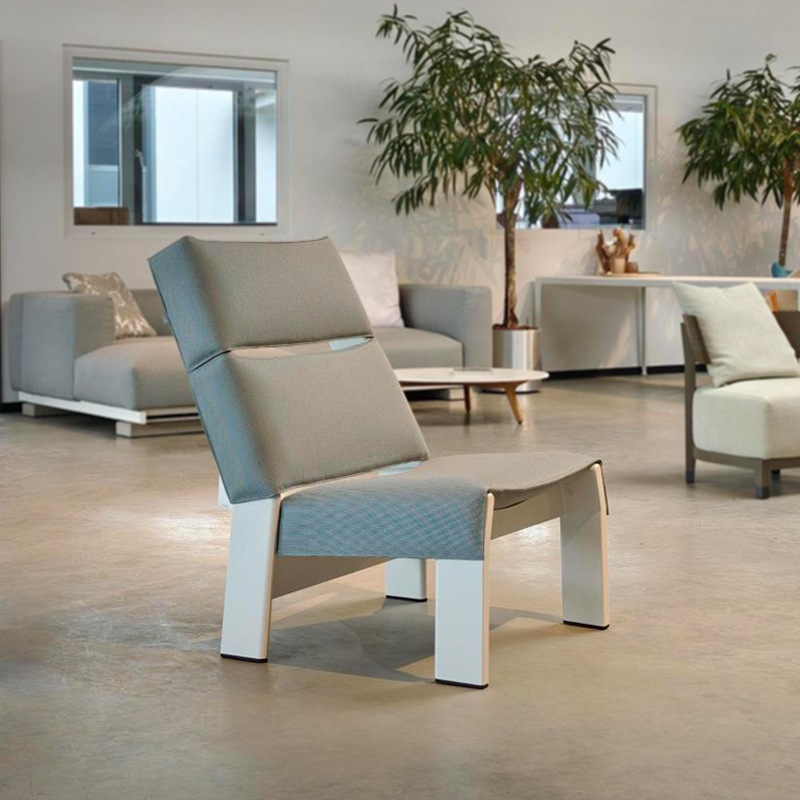 Kettal BAND Clubsessel, Bone/Terrain Laminate Fjord