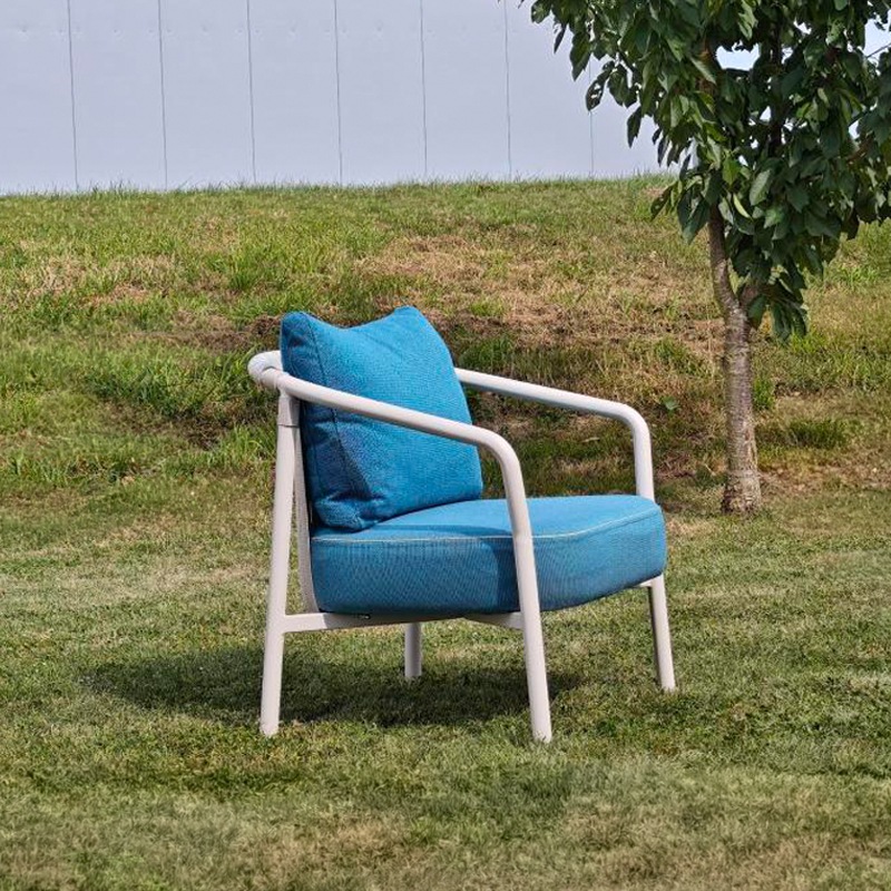 Kettal ARC Clubsessel, Tuff/Cotton/ Terrain Laminate Cerulean