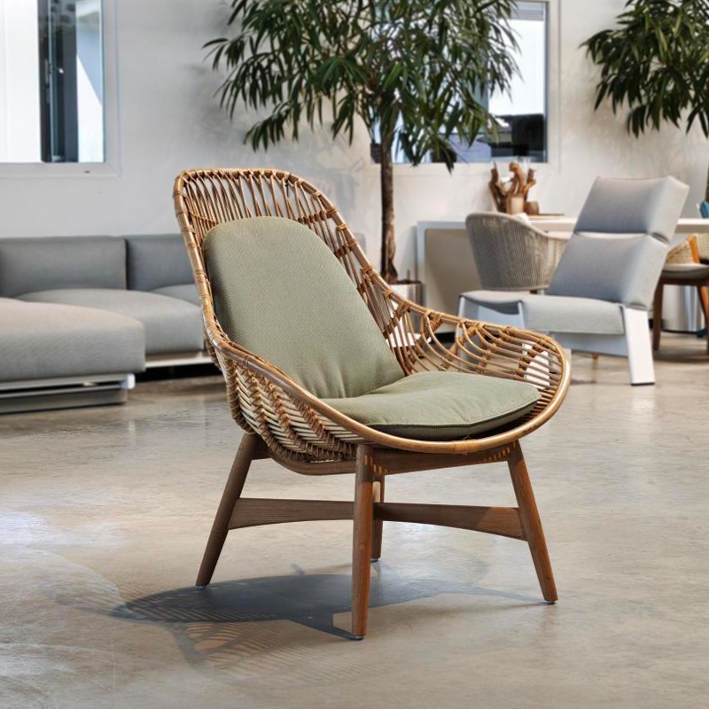 Kettal TOU INDOOR Clubsessel, Polster Terrain Laminate Sea Heart